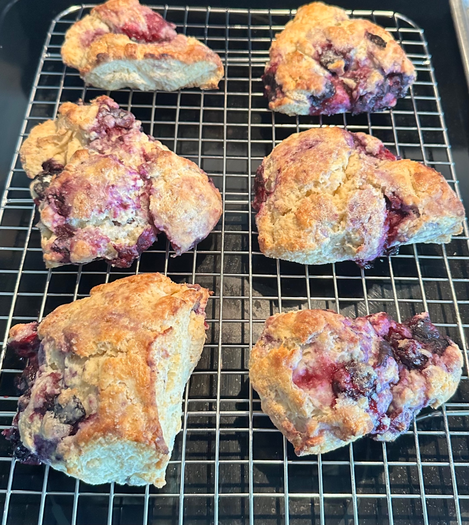 Freshly baked seasonal scones